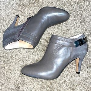 Vince Camuto grey leather booties